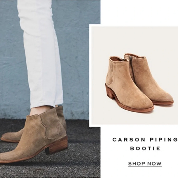 FRYE CARSON PIPING LEATHER BOOTIE SUEDE SIZE 11 - Picture 14 of 14